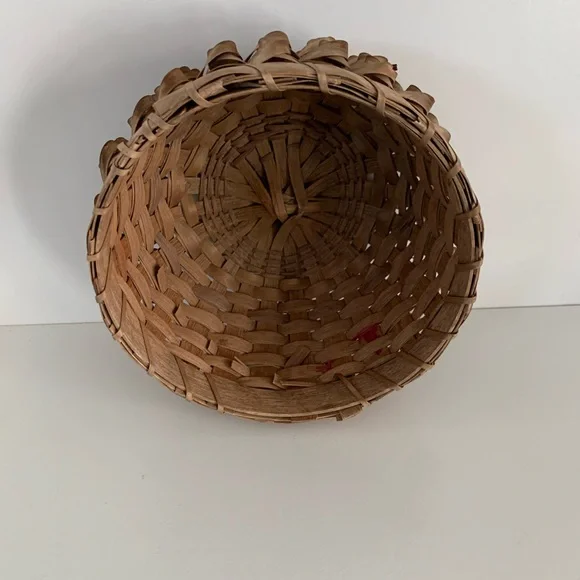 Antique Tramp Art Basket - Picture 4 of 4